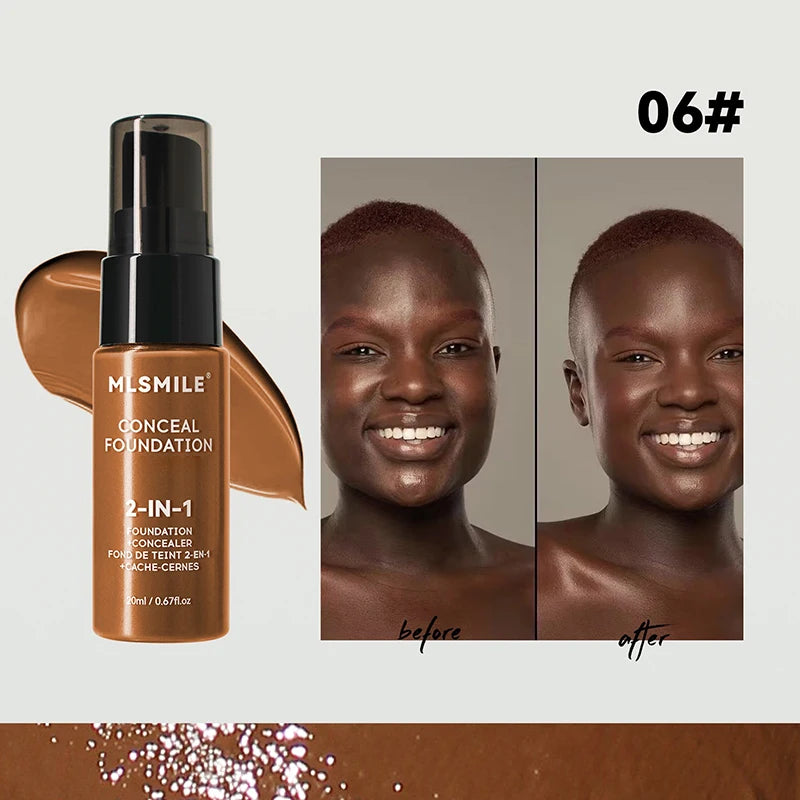 Face Foundation Cream Oil-Control Matte Professional Makeup