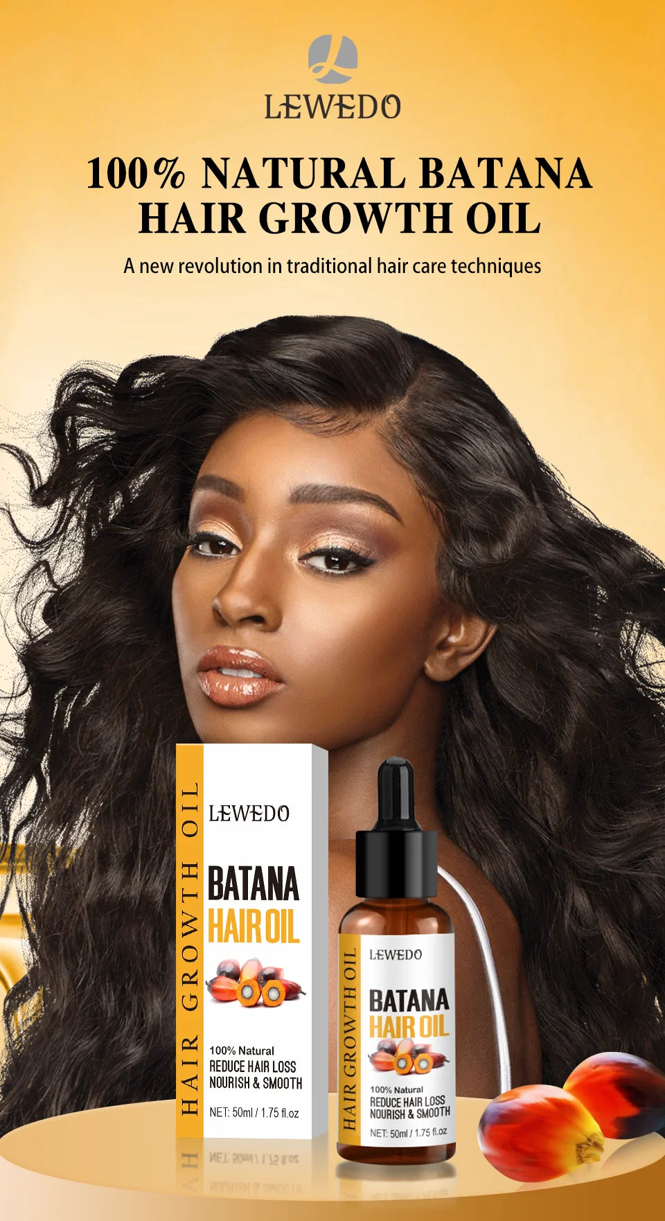 Lewedo Naturals Batana Oil Fast Hair Growth