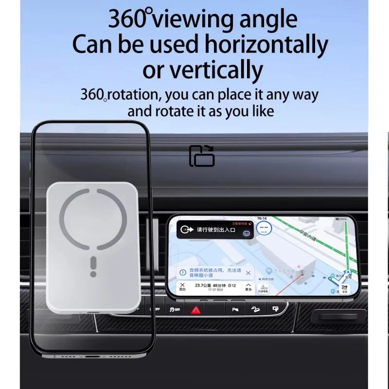 100W Magnetic Wireless Car Charger for iPhone
