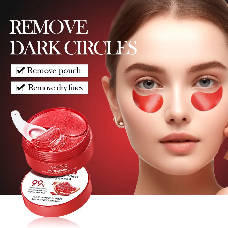 60 SADOER Red Pomegranate Collagen Eye Mask Skin Care