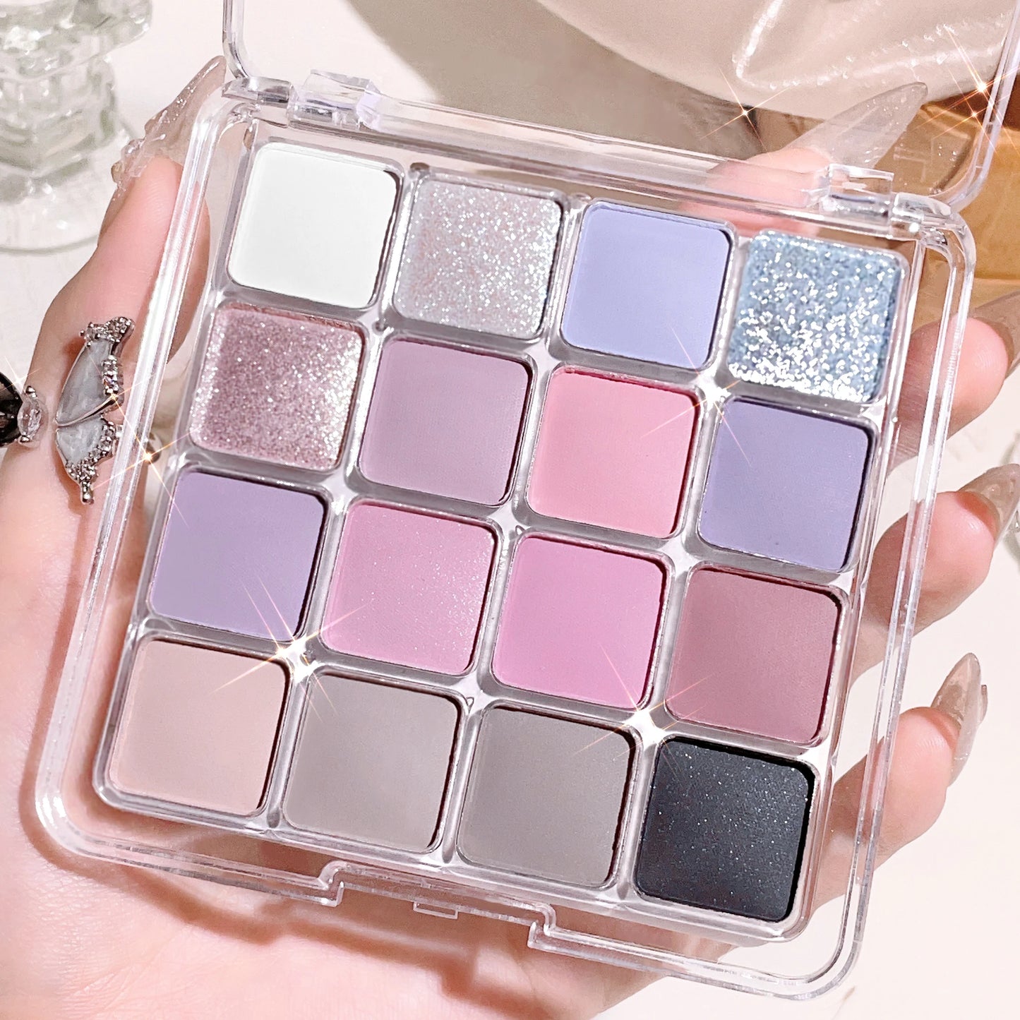 Sixteen-color sunset makeup eye shadow