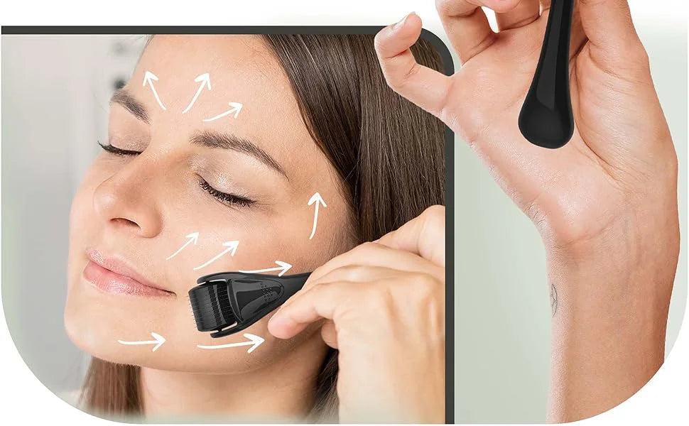 540 Needles for Facial Body Hair Growth Derma Roller for Skin Beard