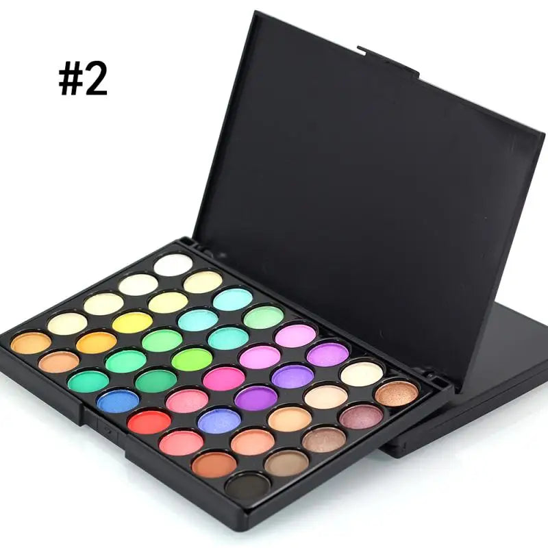 Colors Glitter Eyeshadow Palette Matte Waterproof Cosmetics Kit MakeUp