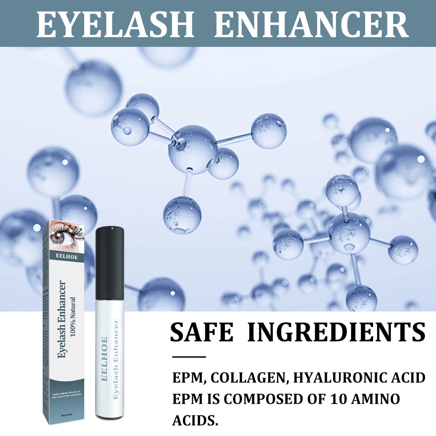 EELHOE Eyelash Enhancer Serum Lengthening Eyelashes 3ml