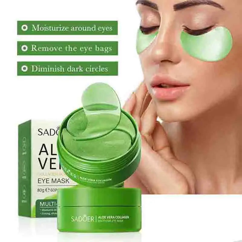 60 Aloe Vera Collagen Eye Mask Skin Care Products