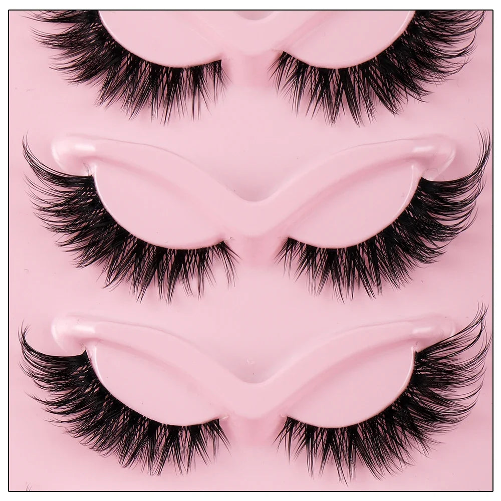 5 Pairs Cat Eye Lashes Faux Mink