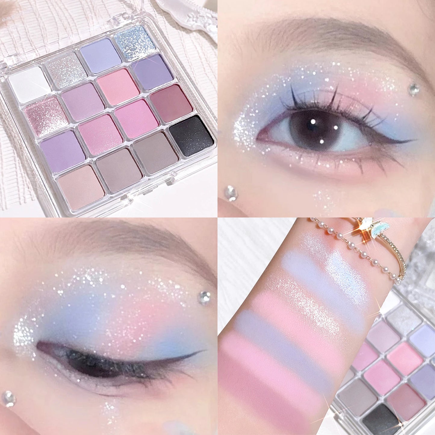 Sixteen-color sunset makeup eye shadow