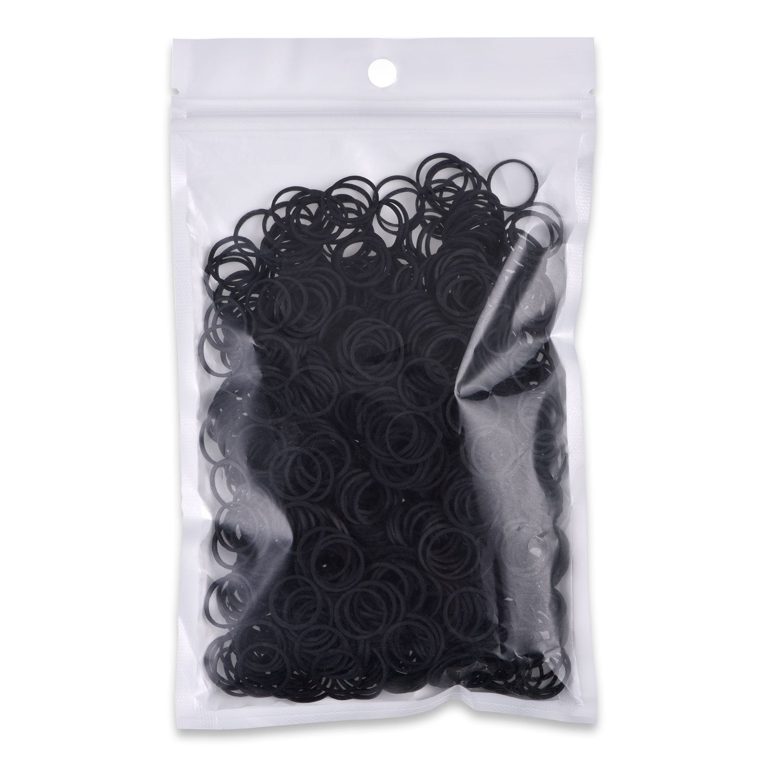 1000 Mini Rubber Bands Soft Elastic Bands for Kid Hair Braids Hair (Black）