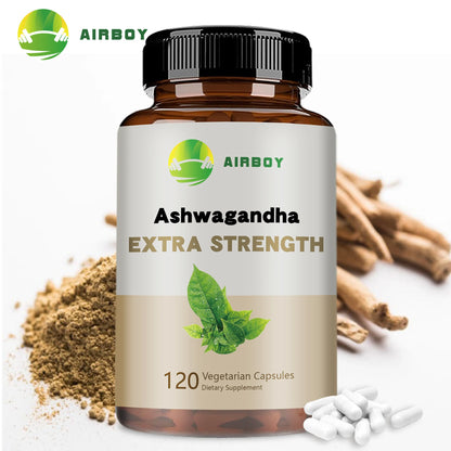 Ashwagandha - Relieve Stress, Focus, Boost Brain, Replenish Energy, Improve Sleep Health - 120 Capsules