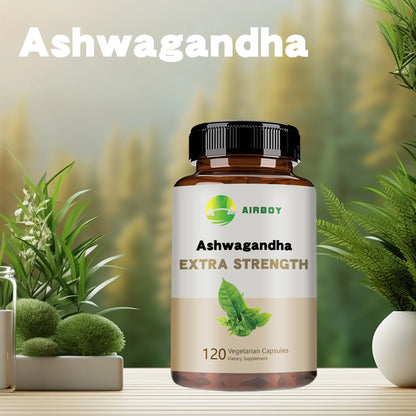 Ashwagandha - Relieve Stress, Focus, Boost Brain, Replenish Energy, Improve Sleep Health - 120 Capsules