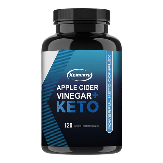 Apple Cider Vinegar Capsules + Ketones, Body Slimming Supplement for Men and Women, Boosts Metabolism - 120 Capsules
