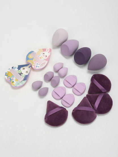 20 Pcs Pink Makeup Sponge and Makeup Puff Set Suitable for Face Cream and Powder Concealer Powder Makeup