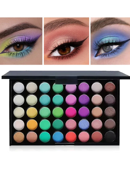 40 Colors Glitter Eyeshadow Palette Matte Waterproof Cosmetics Kit
