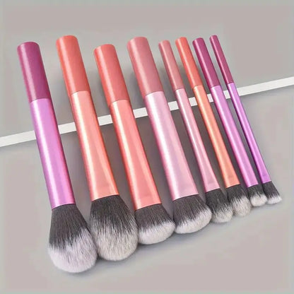 8 Pro Makeup Brush Set - Soft, Premium