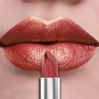 21Colors Bold & Intense Glitter Shiny Metallic Lipstick Pearlescent Lip Tint