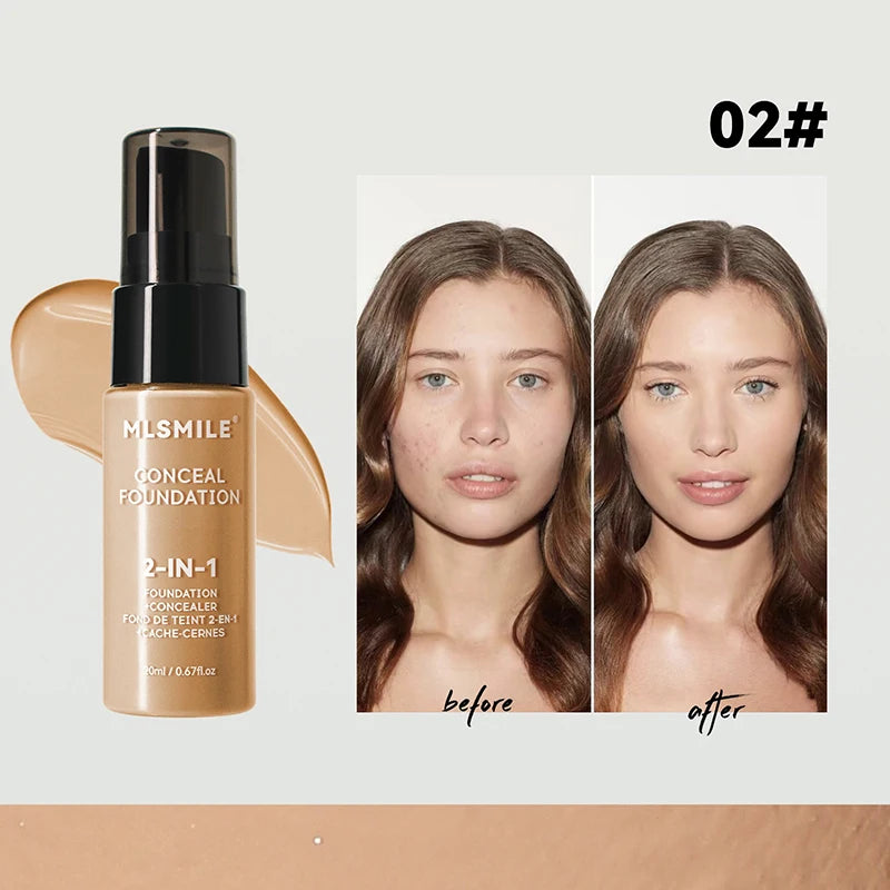 Face Foundation Cream Oil-Control Matte Professional Makeup