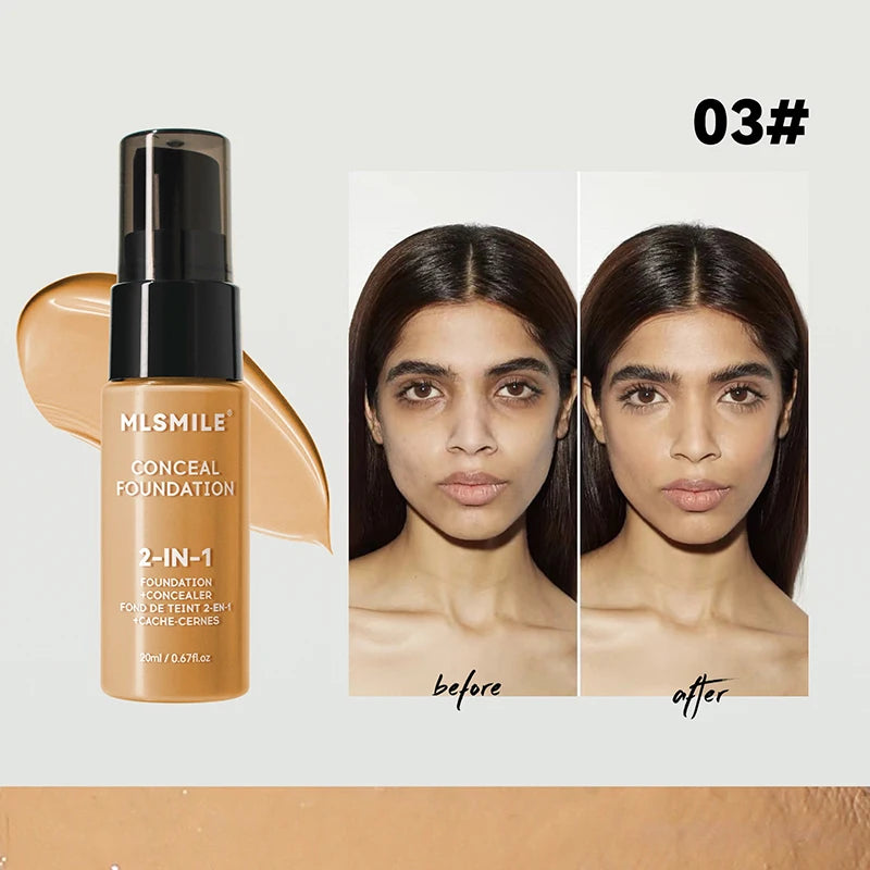Face Foundation Cream Oil-Control Matte Professional Makeup
