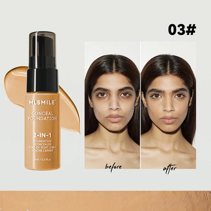 Face Foundation Cream Oil-Control Matte Professional Makeup