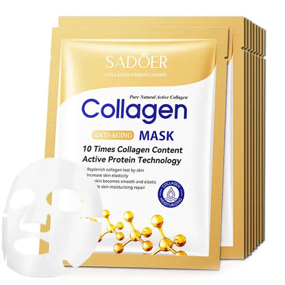 Anti-wrinkle Collagen Face Mask With 10 Sheets
