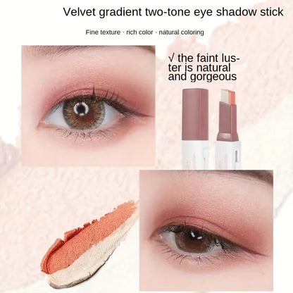 Two Color Gradient Eye Shadow Stick Three Dimensional Natural