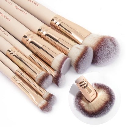 MAANGE 7 Makeup Brushes for Cosmetic Foundation Powder Concealer Blush