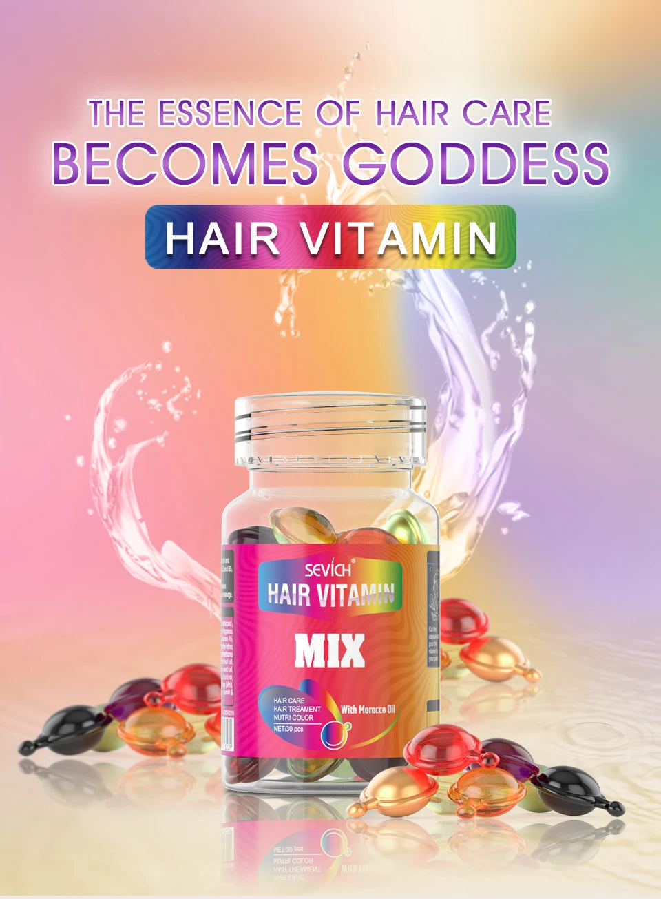 30 Capsules Anti Hair Loss Hair Vitamin