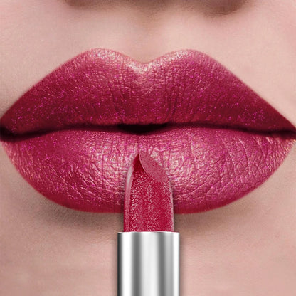 21Colors Bold & Intense Glitter Shiny Metallic Lipstick Pearlescent Lip Tint