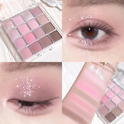 Sixteen-color sunset makeup eye shadow