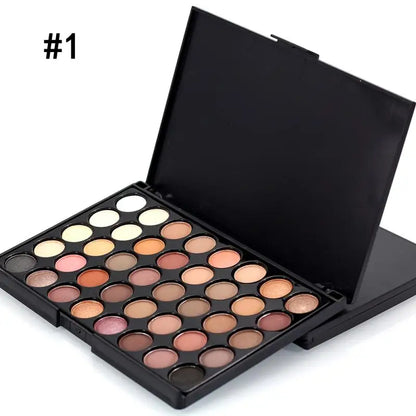 Colors Glitter Eyeshadow Palette Matte Waterproof Cosmetics Kit  MakeUp
