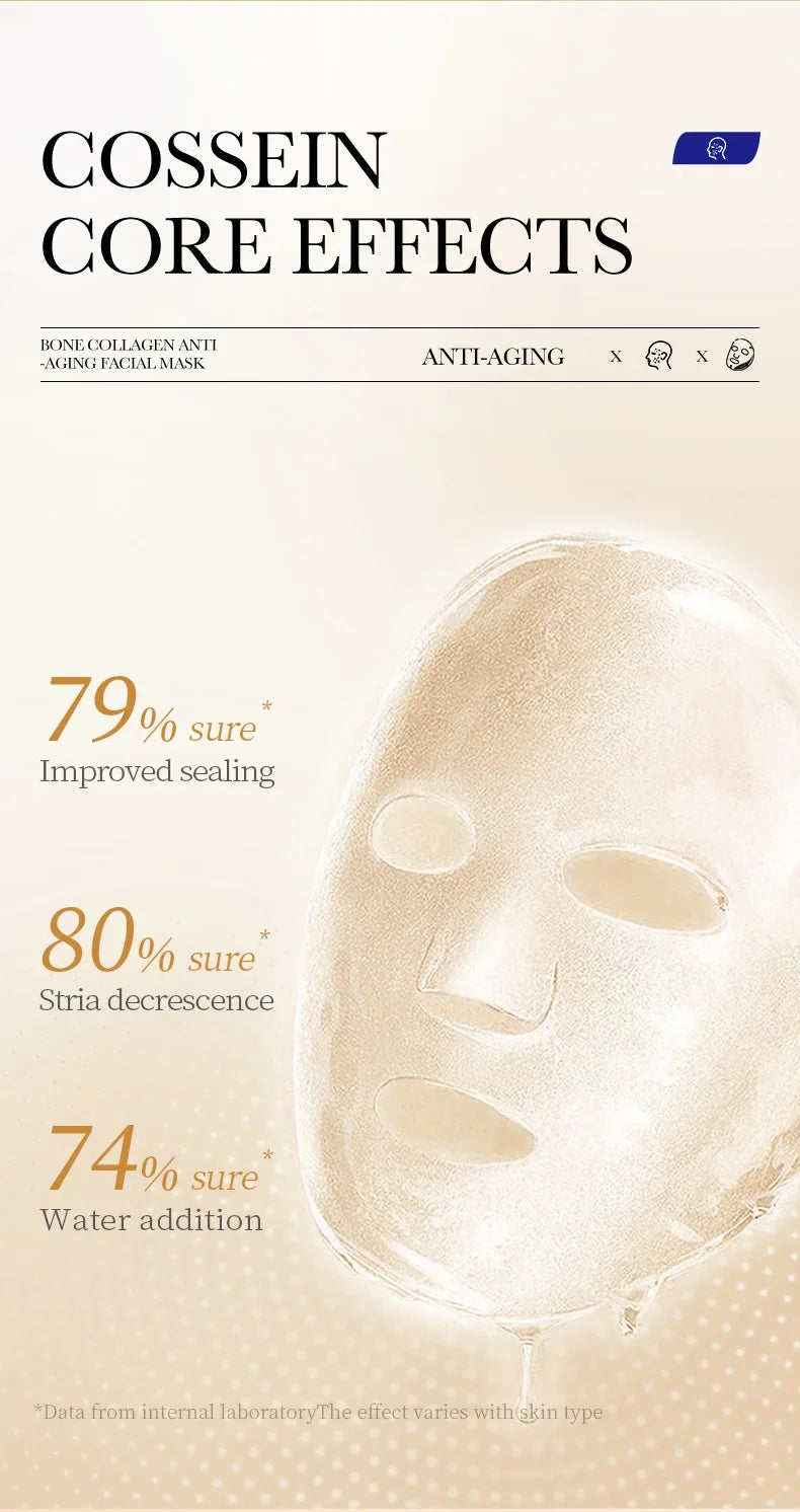 Anti-wrinkle Collagen Face Mask With 10 Sheets
