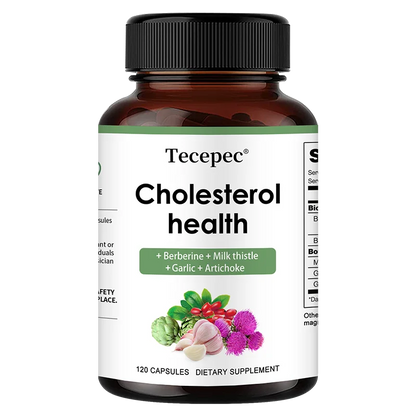 Cholesterol Support Supplement - Contains berberine, artichoke to support healthy cholesterol levels and natural heart health