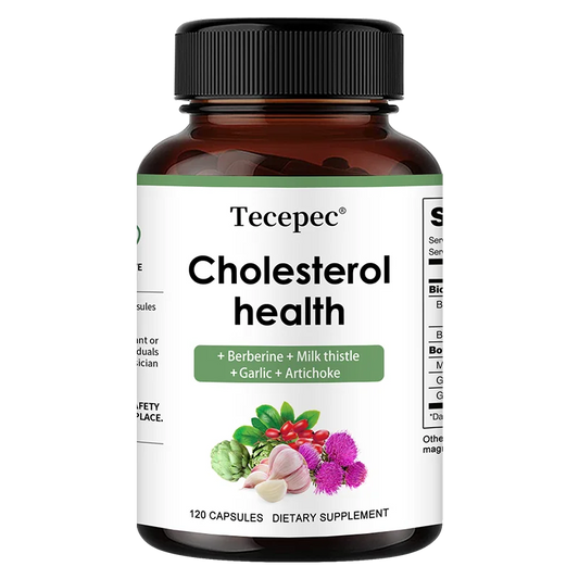 Cholesterol Support Supplement - Contains berberine, artichoke to support healthy cholesterol levels and natural heart health