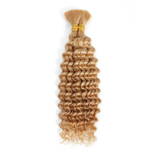 Human Braiding Hair Deep Wave Bulk Human Hair 100g No Weft Human Hair Bundles Micro Human Braiding Hair for Boho Braids