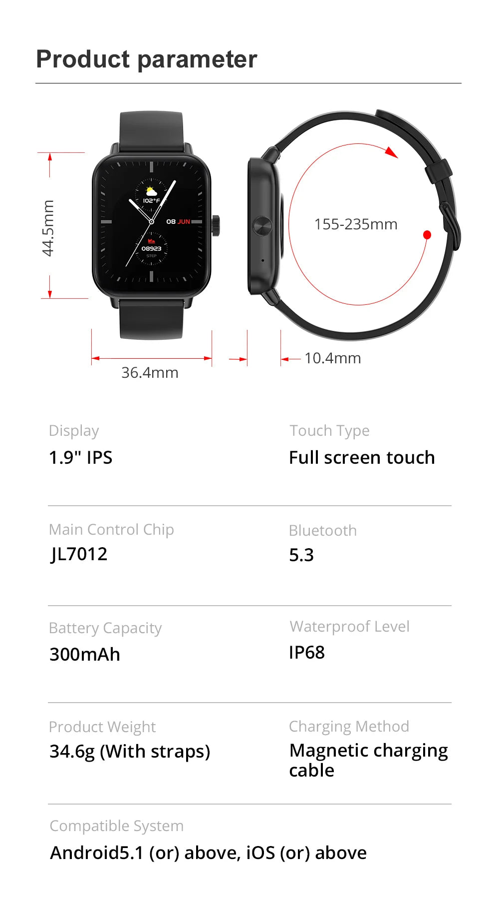 P81 Smart Watch Ultra 1.9 inch