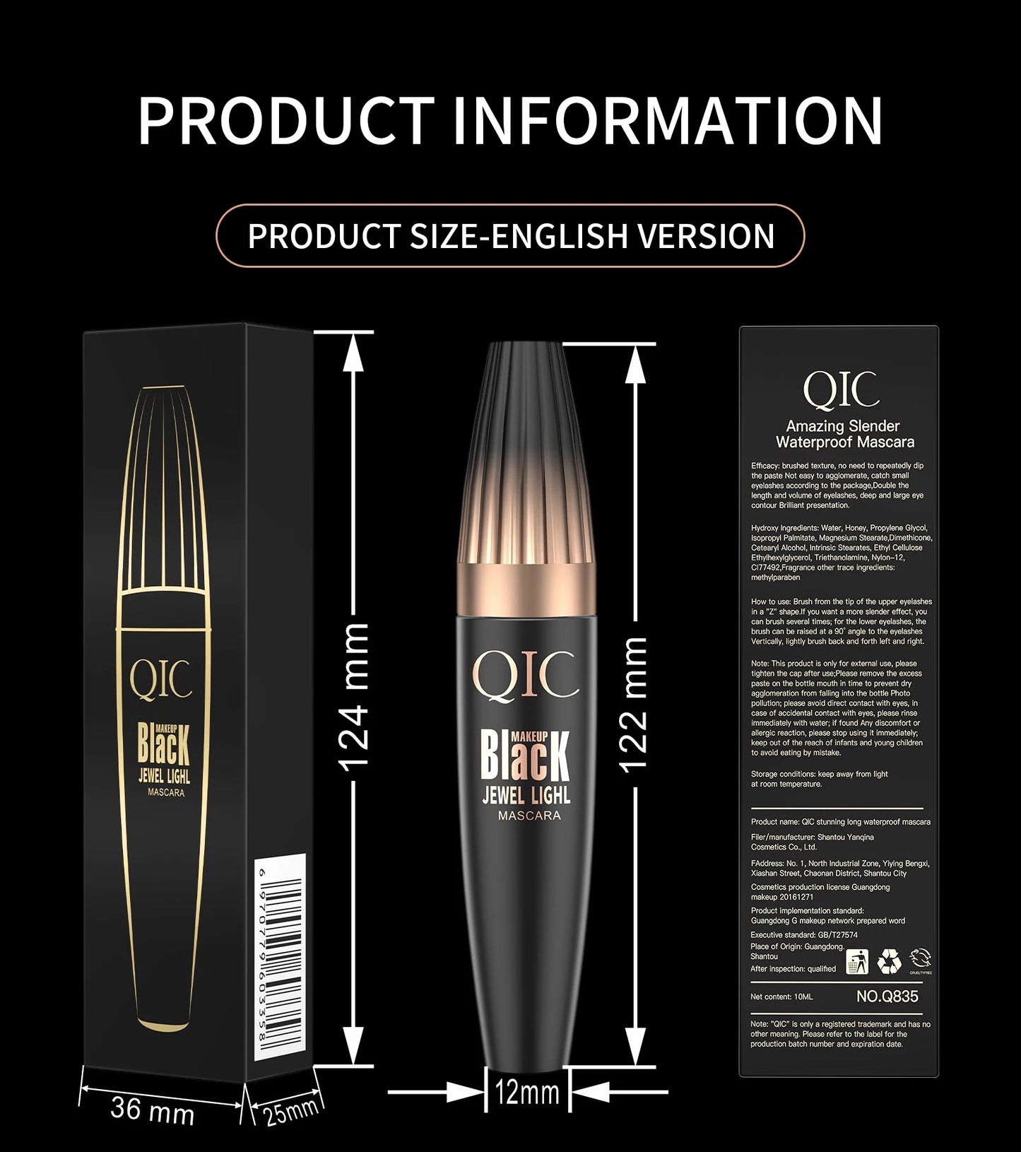 4d Waterproof Lash Mascara