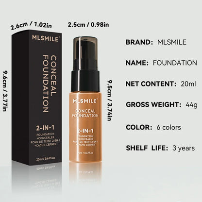 Face Foundation Cream Oil-Control Matte Professional Makeup