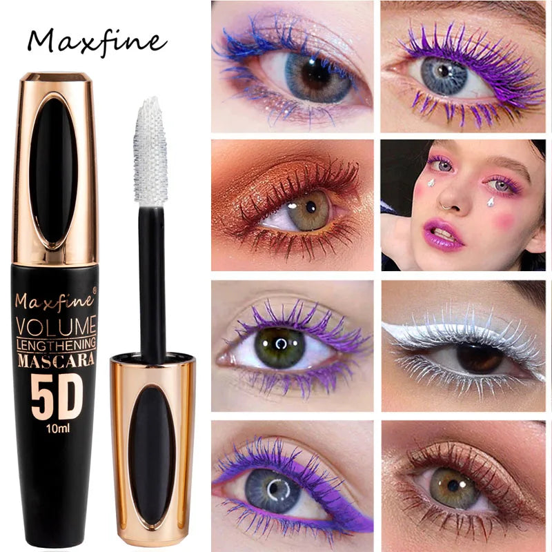 5D Silk Mascara with Big Eyes, Strong and Lasting Black Content