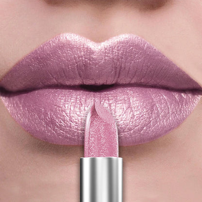 21Colors Bold & Intense Glitter Shiny Metallic Lipstick Pearlescent Lip Tint