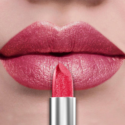 21Colors Bold & Intense Glitter Shiny Metallic Lipstick Pearlescent Lip Tint