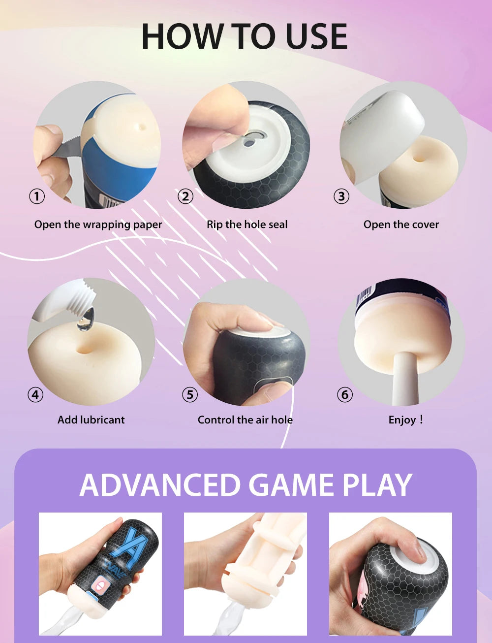 WAVE Powerful Sucking Masturbation Cup
