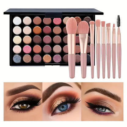 40 Colors Glitter Eyeshadow Palette Matte Waterproof Cosmetics Kit