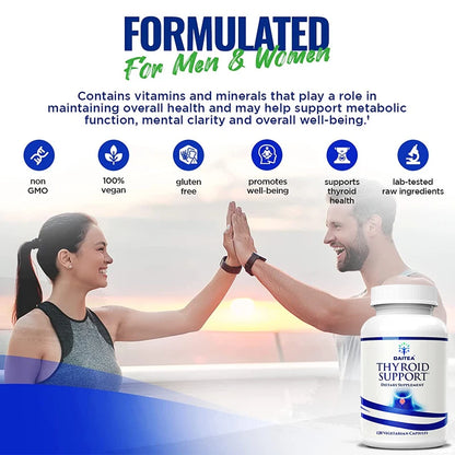 Thyroid Supplement - Metabolism, Energy & Focus- Supports Healthy Thyroid Energy - Vitamin B12 Complex
