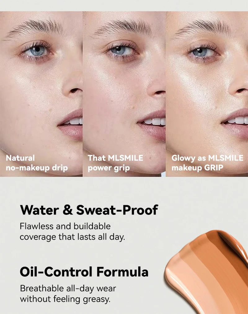 Face Foundation Cream Oil-Control Matte Professional Makeup