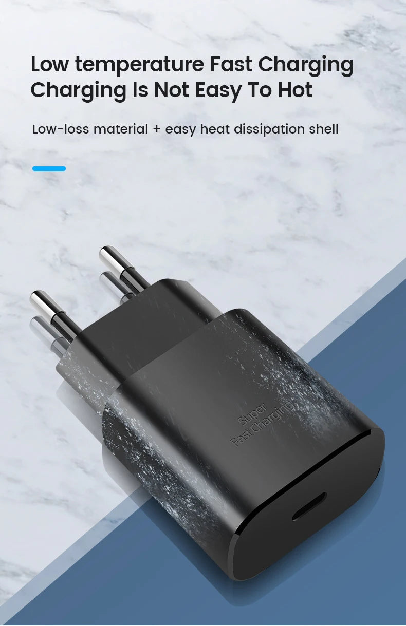 25W PD Charger Adapter with Cable