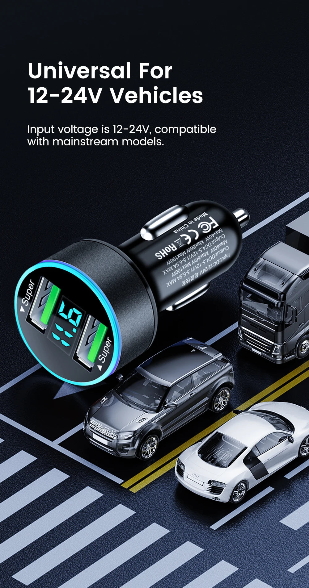 200W Car Charger
