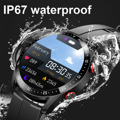 2025 New Voice Call Smart Watch Men GT Series 1.53 inch AMOLED Screen Sports Watch ECG+PPG Health Smartwatch For Android IOS