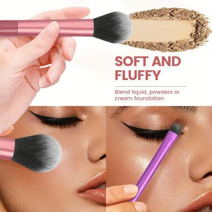 8 Pro Makeup Brush Set - Soft, Premium