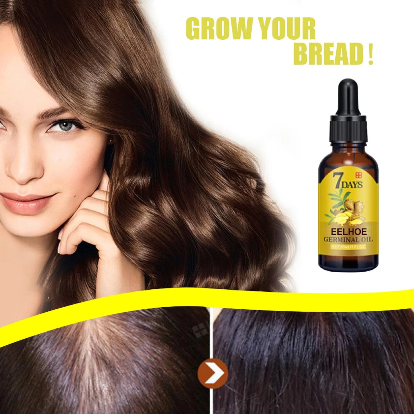 Ginger Hair Care Oil Roots Scalp Treatment