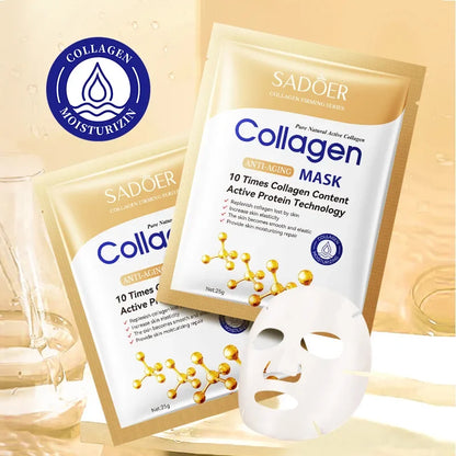 Anti-wrinkle Collagen Face Mask With 10 Sheets