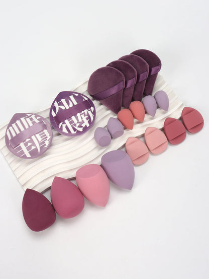 20 Pcs Pink Makeup Sponge and Makeup Puff Set Suitable for Face Cream and Powder Concealer Powder Makeup